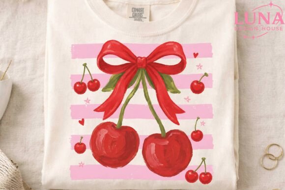 Download Cherry Bow Coquette Clipart PNG Design - Coquette Collection