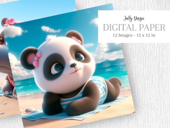 Download Cute Baby Animals Laying on the Beach 8 - Animal Collection