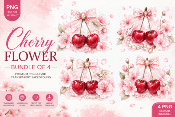 Download Cherry Coquette PNG Bundle of 4 #3 - Coquette Collection
