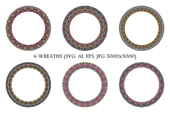 Download 6 Circular Mosaic Frames - Premium Resources