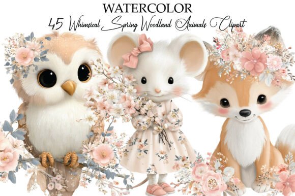 Download Whimsical Woodland Animals Clipart - Animal Collection