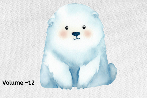 Download Watercolor Arctic Animal Clipart Vol–12 - Animal Collection